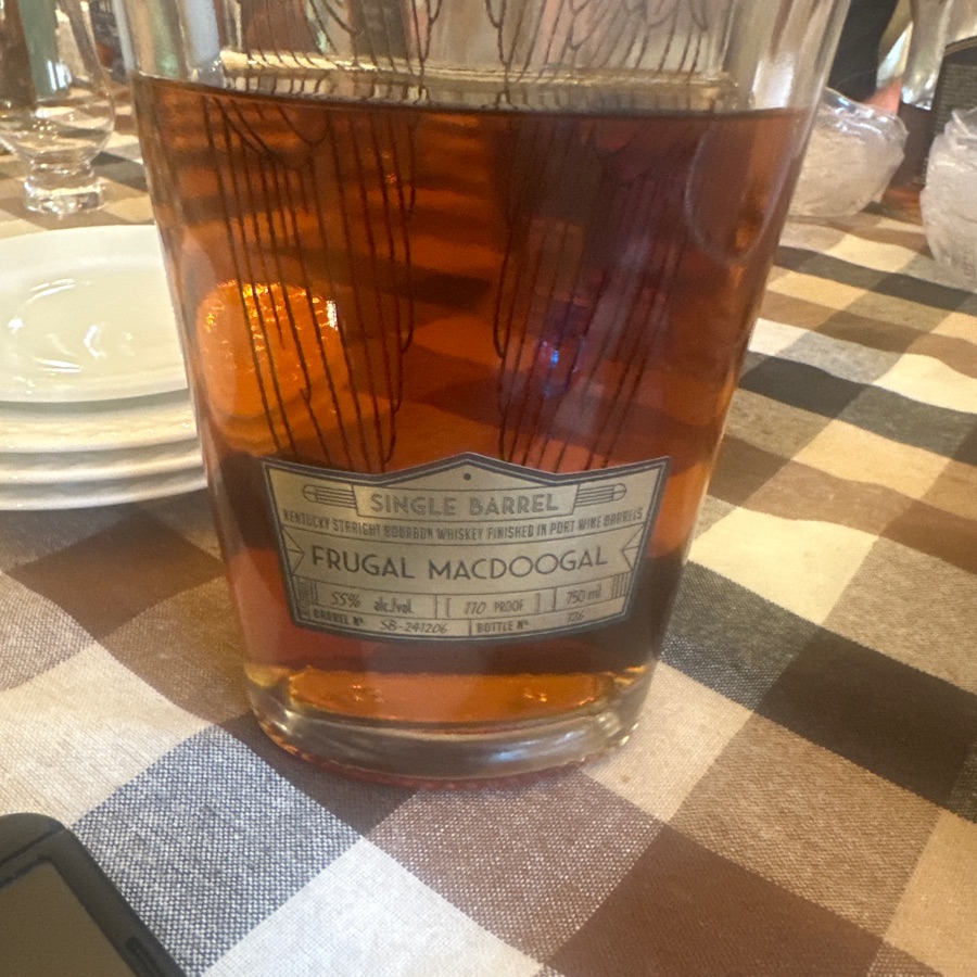 Angels Envy 110 proof frugal macgoogal pick bottle 126