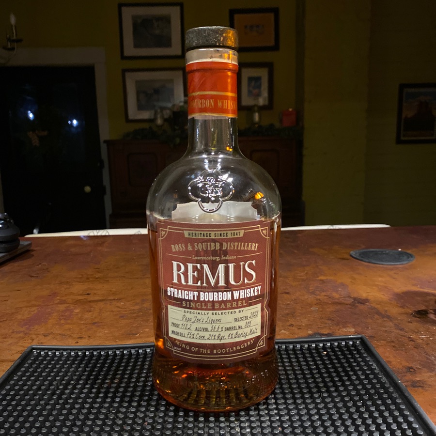 Remus Straight Bourbon Whiskey Single Barrel- Papa Joe's Liquors, Barrell #805