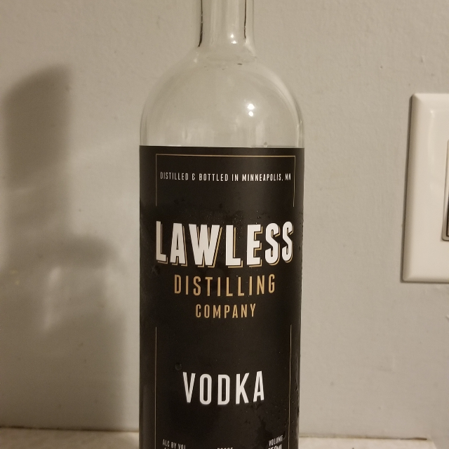 Lawless Distilling Company Vodka