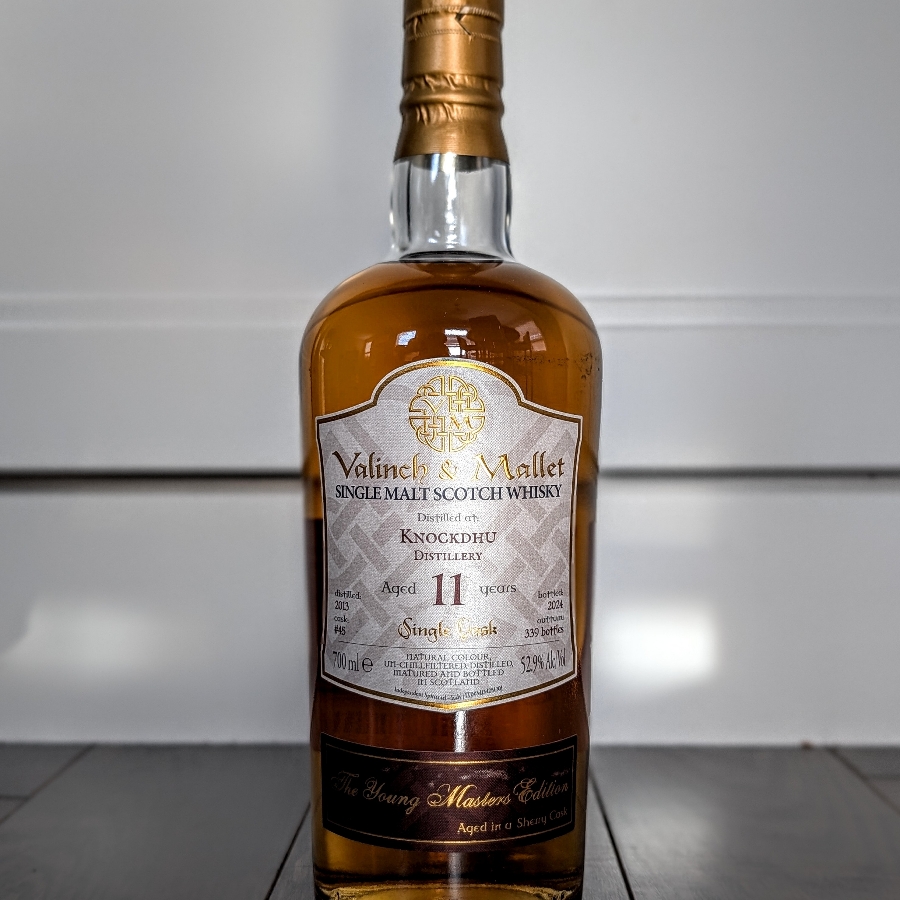 Valinch & Mallet Knockdhu 2013 11 Year Single Malt Scotch Whisky
