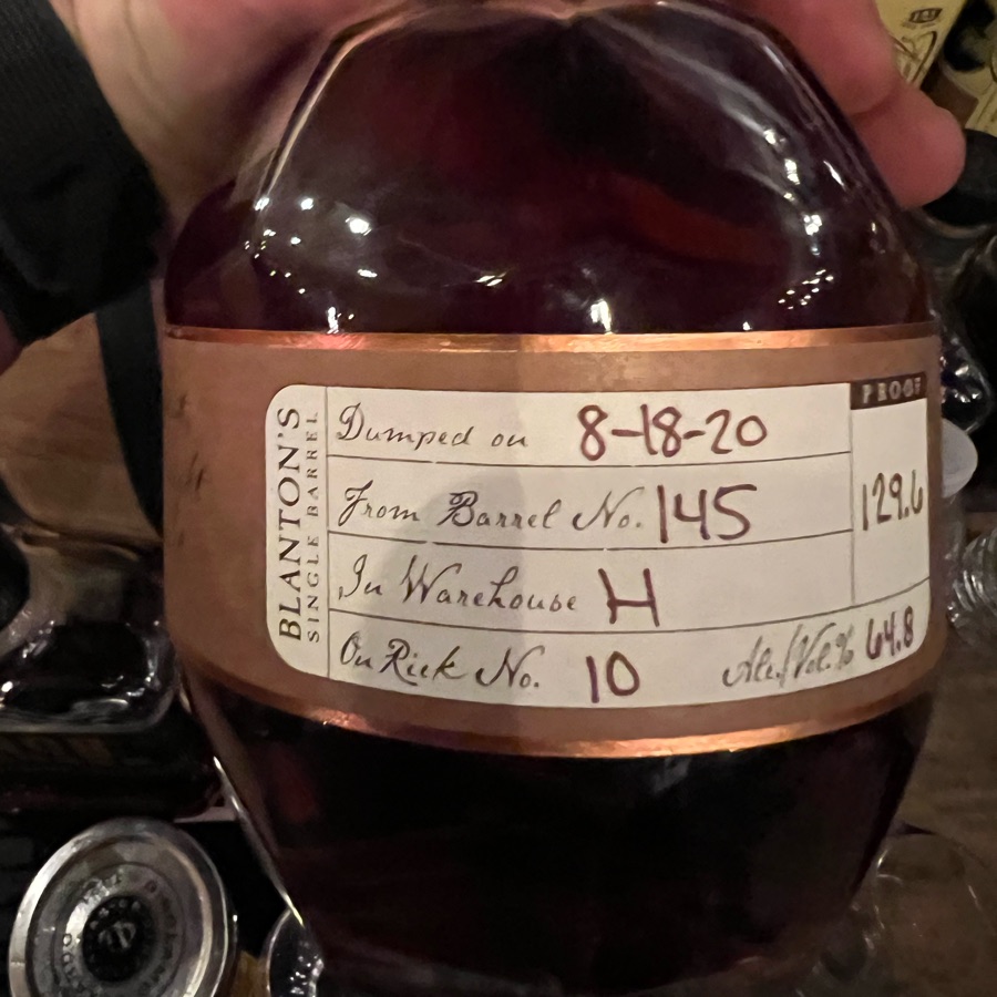 Blanton's Straight From The Barrel 2020-Barrel #145