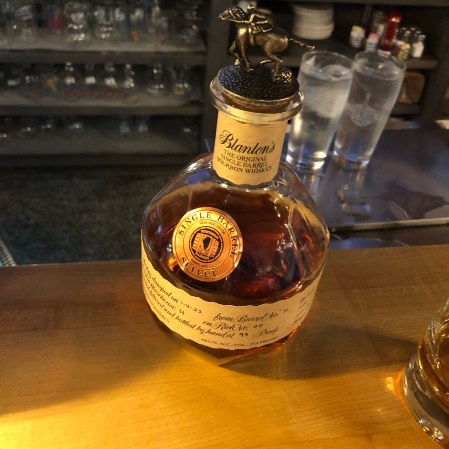 blantons single barrel select  barrel 071 selected for southern illinois