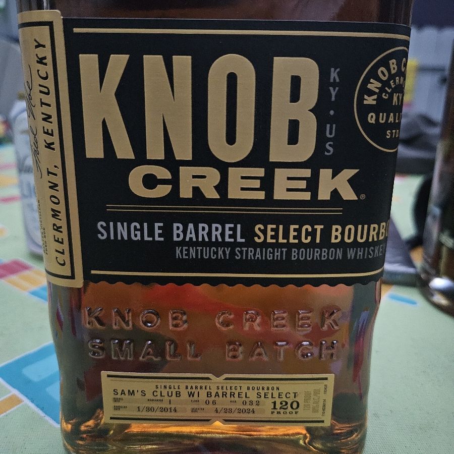 Knob Creek Single Barrel Select Bourbon Sam's Club WI