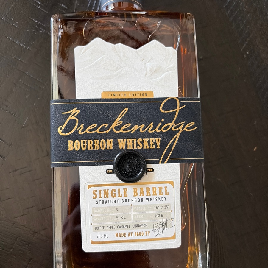 Breckenridge Single Barrel Bourbon #6