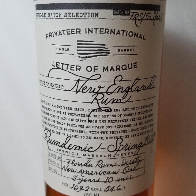 Privateer Distiller's Drawer "Rumdemic - Spring 2020"