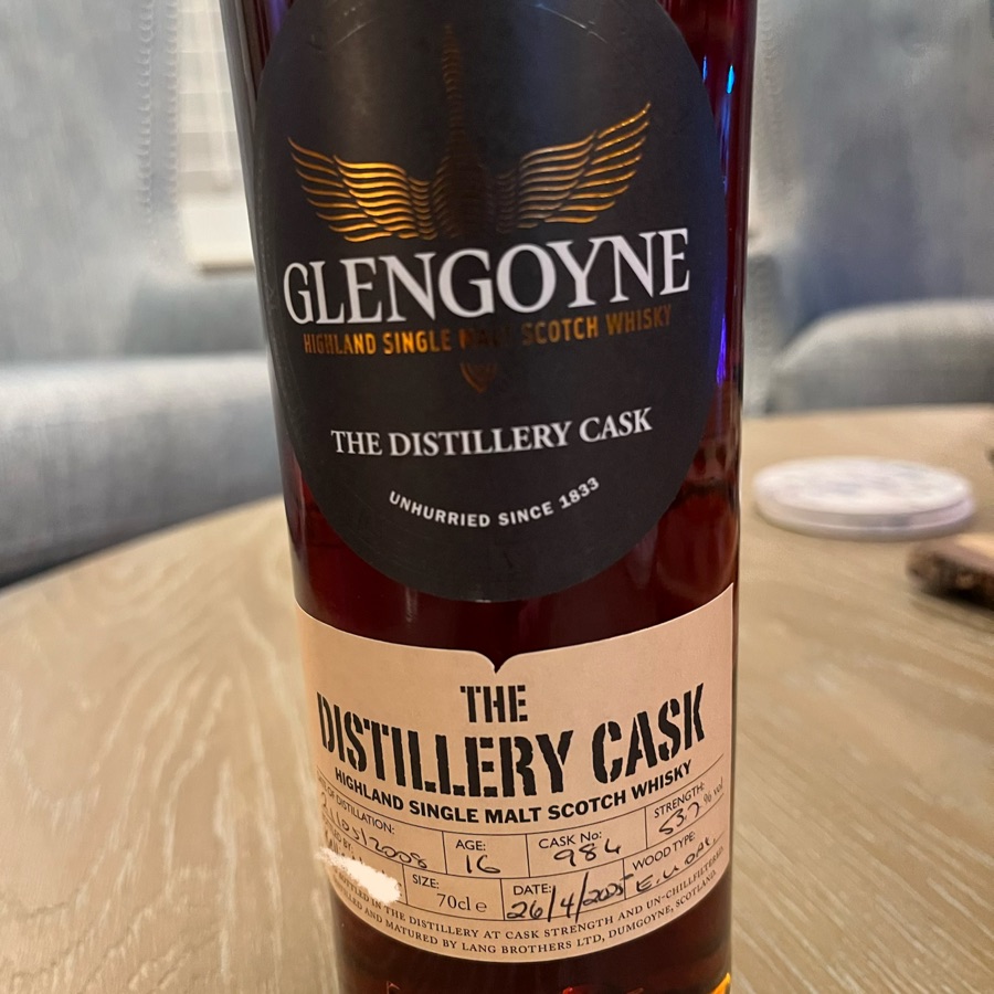 Glengoyne 2008 16 Years The Distillery Cask #984