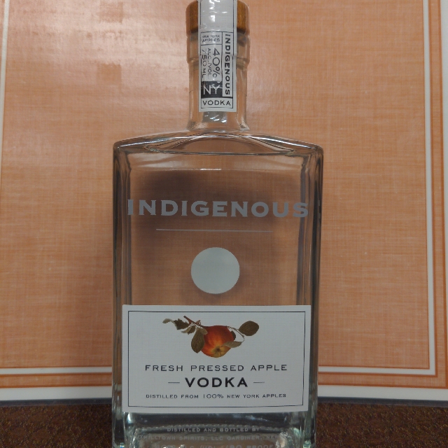 Indigenous fresh pressed apple vodka