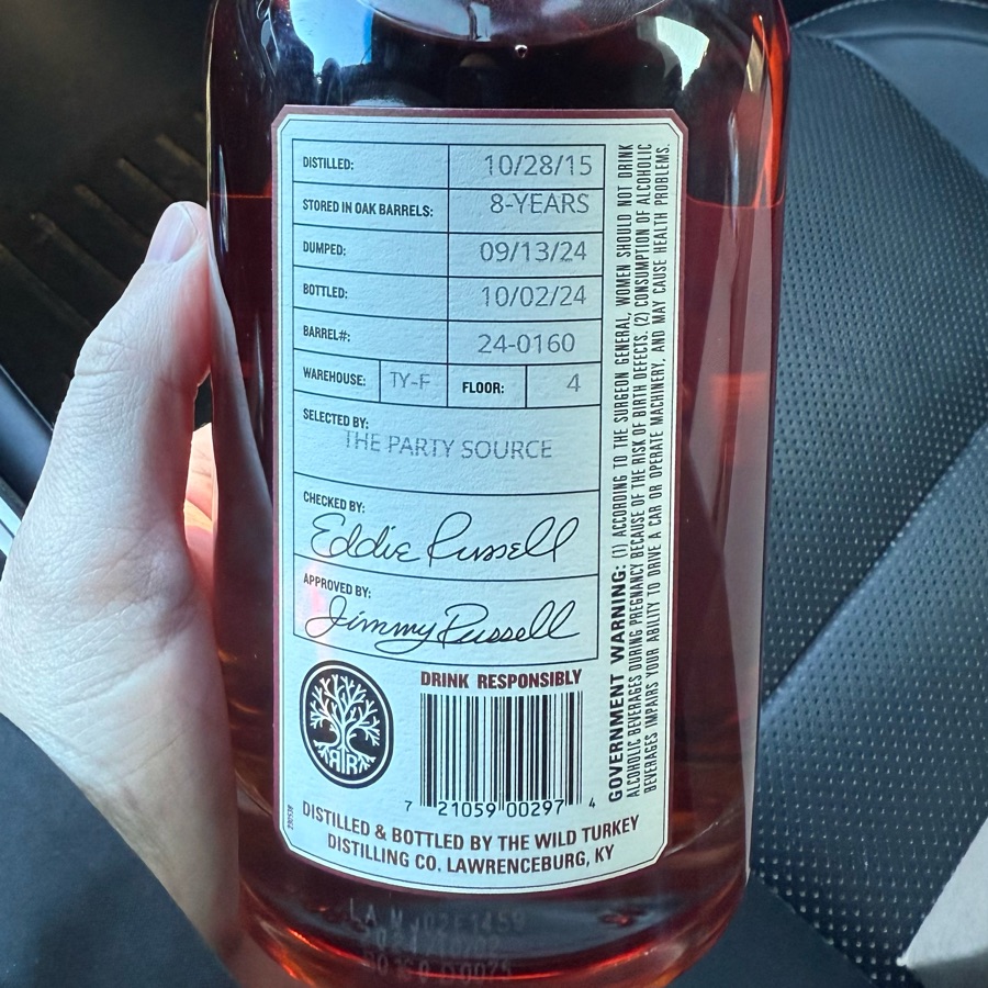 Russell's Reserve Private Barrel Selection (The Party Source)