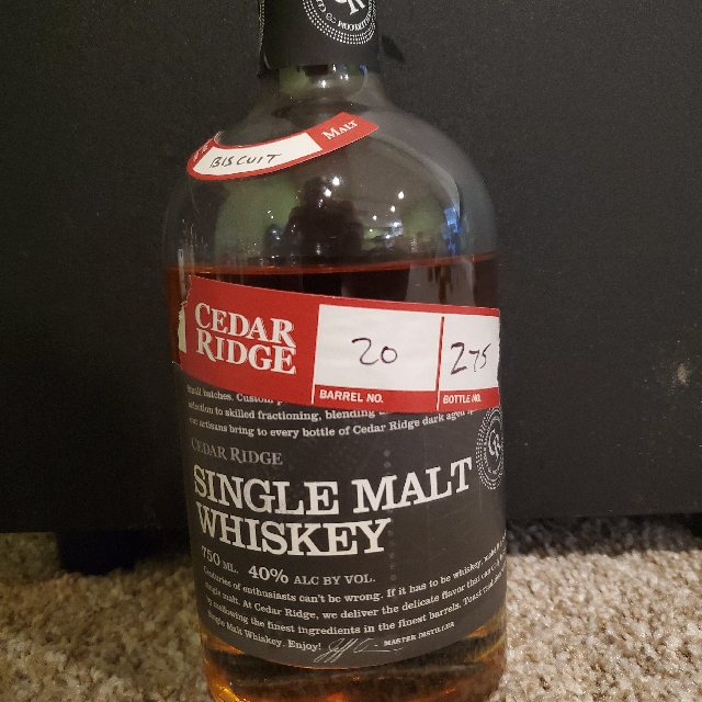 Cedar Ridge Single Malt - Biscuit
