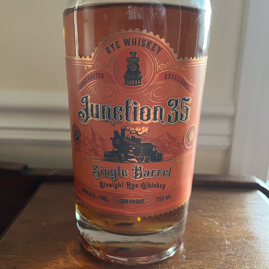 Junction 35 Single Barrel Straight Rye Whiskey