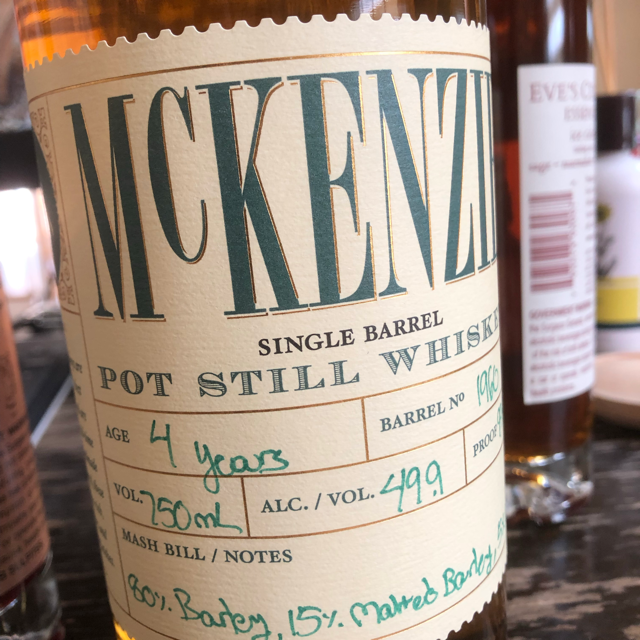 McKenzie Irish style whiskey distillery only