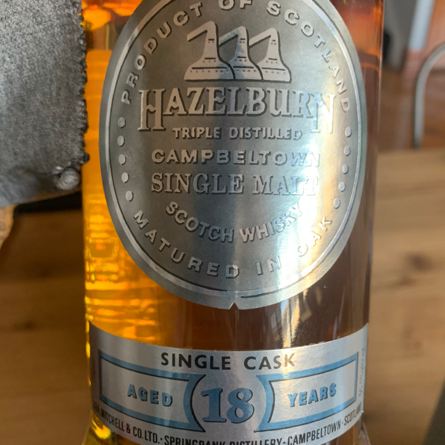 Hazelburn 18 Single Cask First Fill Bourbon Cask