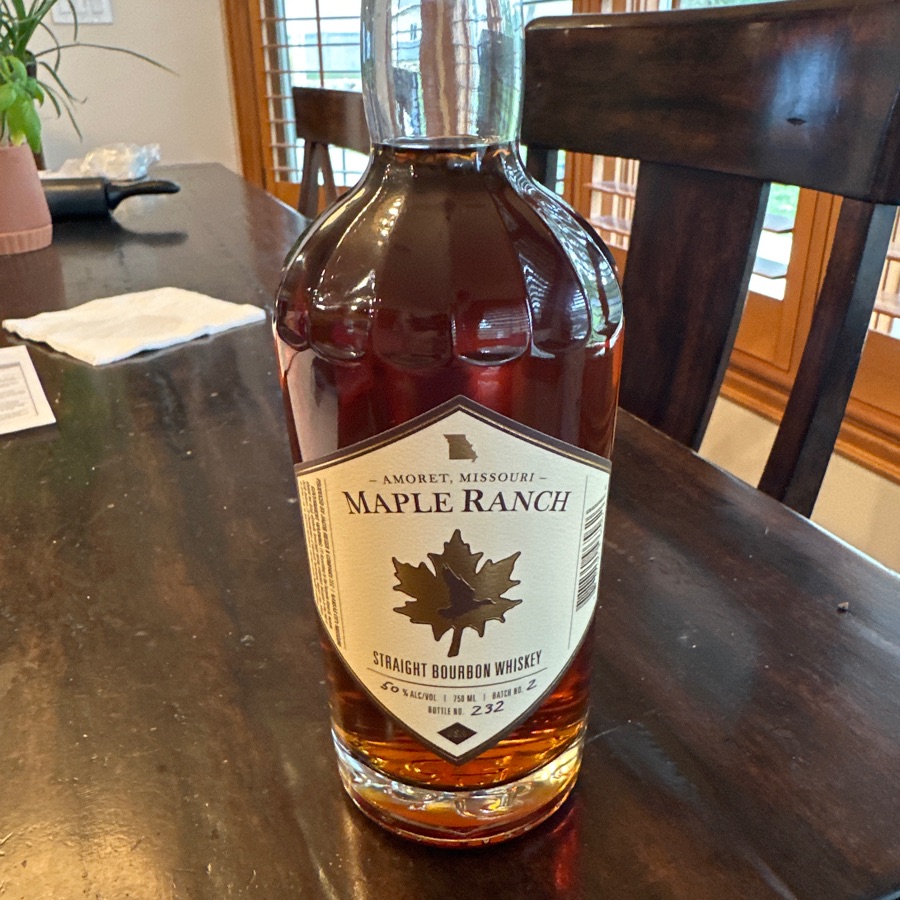 Maple Ranch Straight Bourbon Whiskey Batch 2