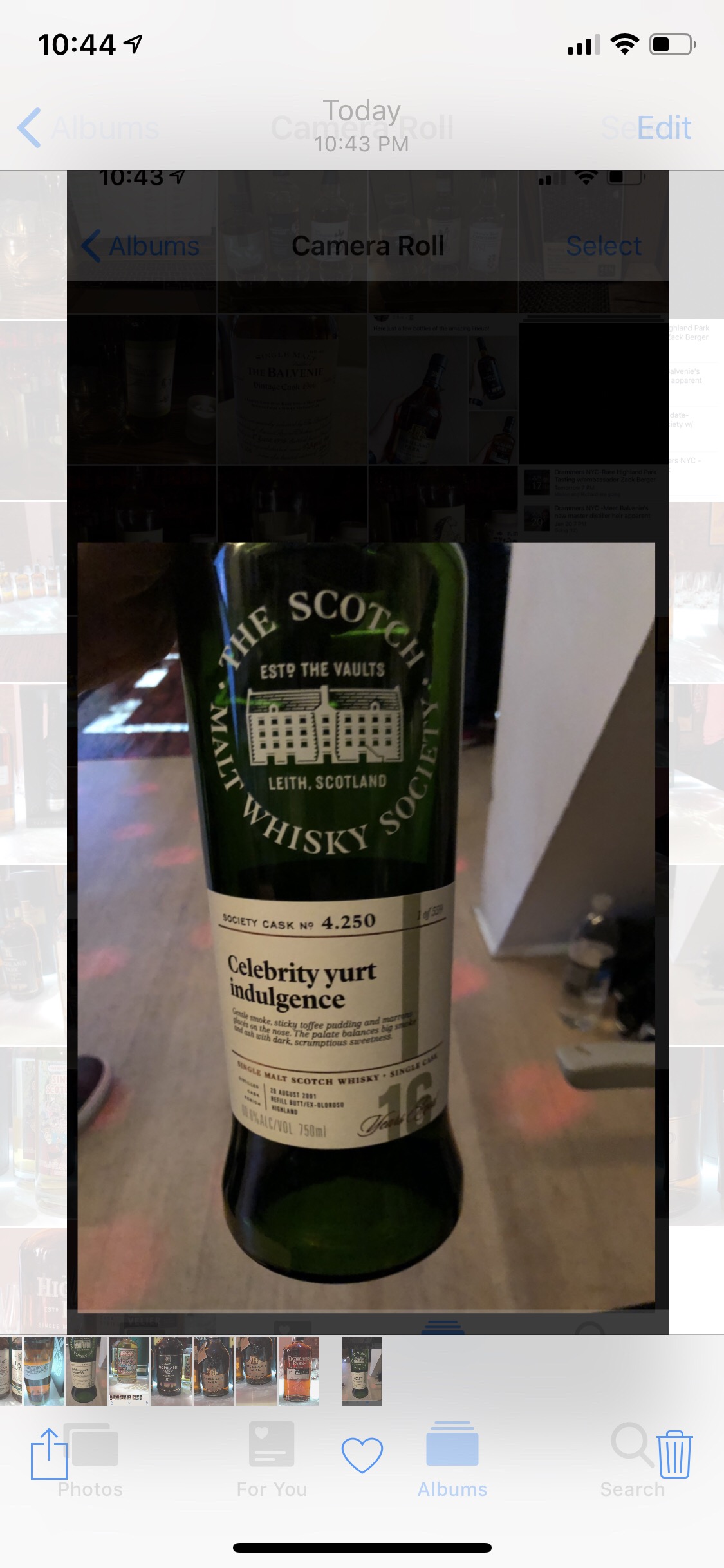 Celebrity yurt indulgence 4.250 (SMWS)