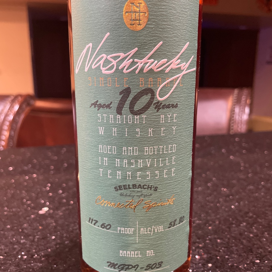 Nashtucky Single Barrel 10 Year Rye