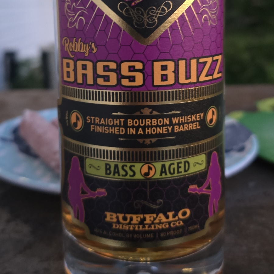 One Foot Cock Robby's Bass Buzz (Straight bourbon finished in a honey barrel)
