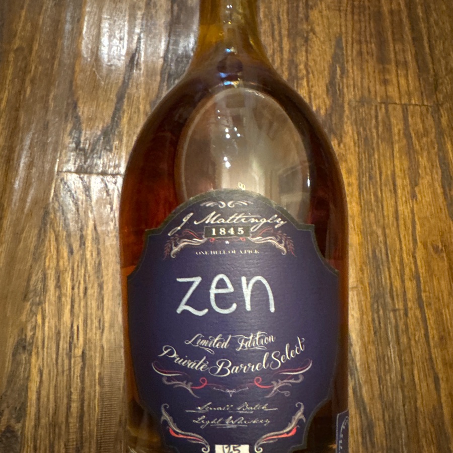 J. Mattingly 1845 Private Barrel Select Light Whiskey "Zen" - 29 of 240