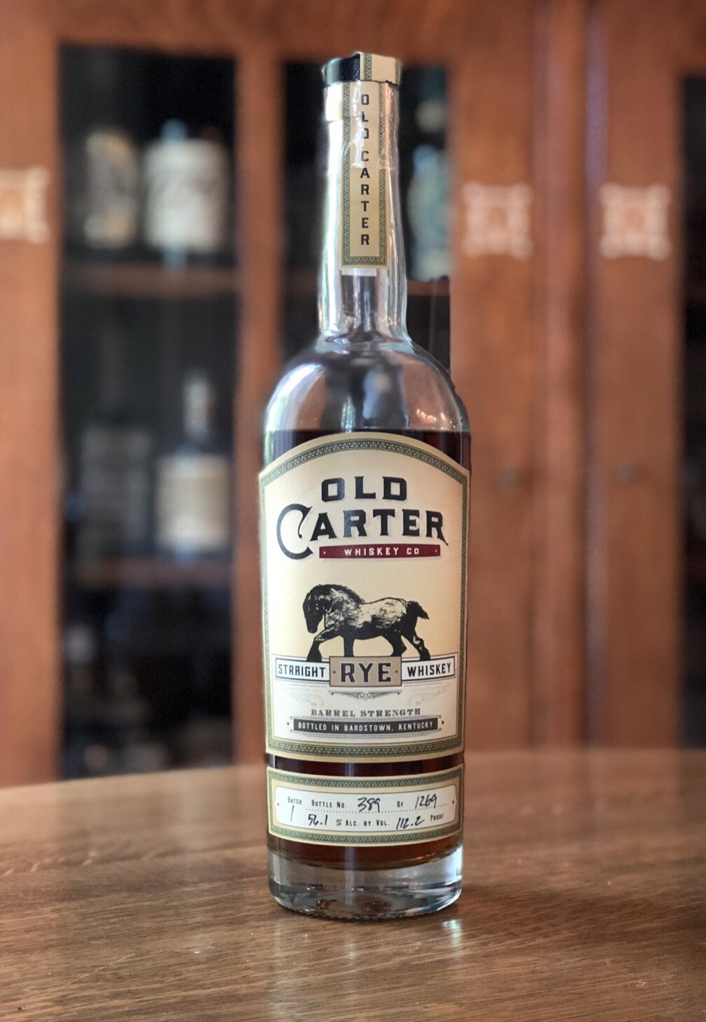 Old Carter Straight Rye Batch 1 (2018 Release)