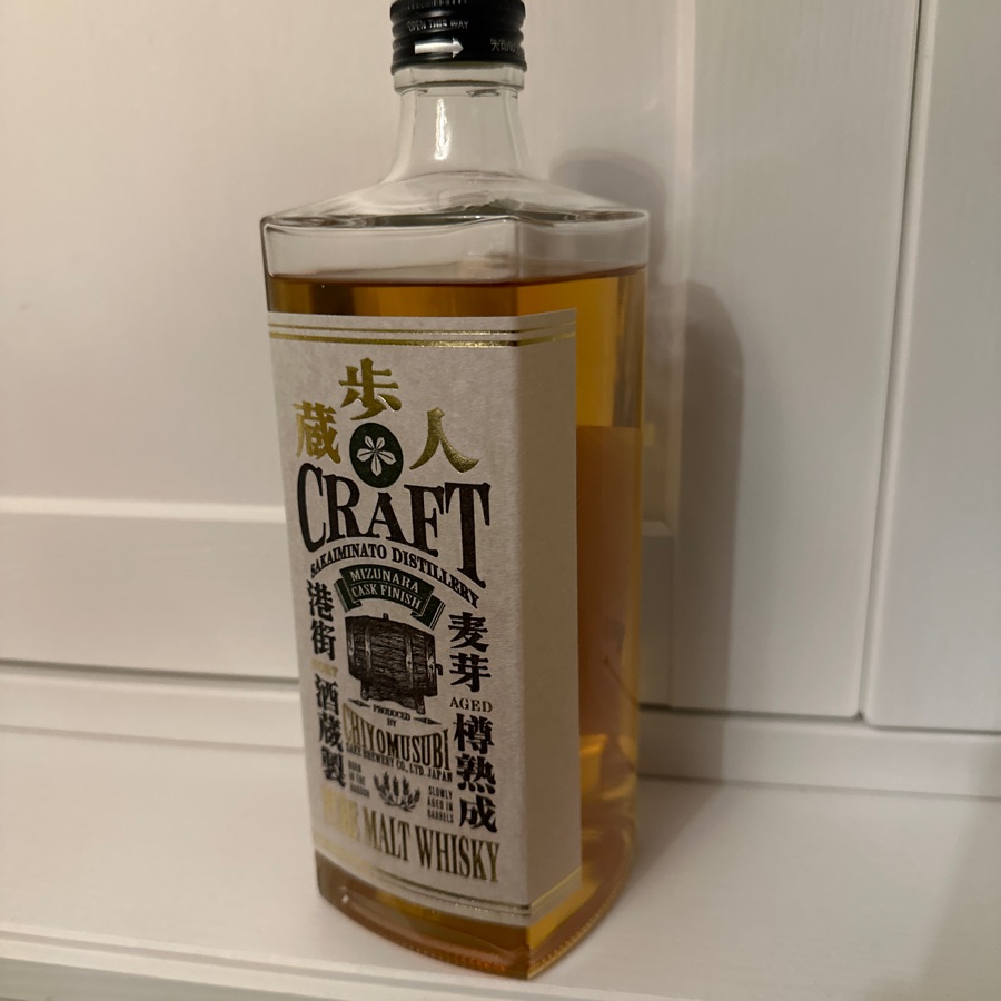 Chiyomusubi Craft Mizunara Cask Pure Malt Whisky