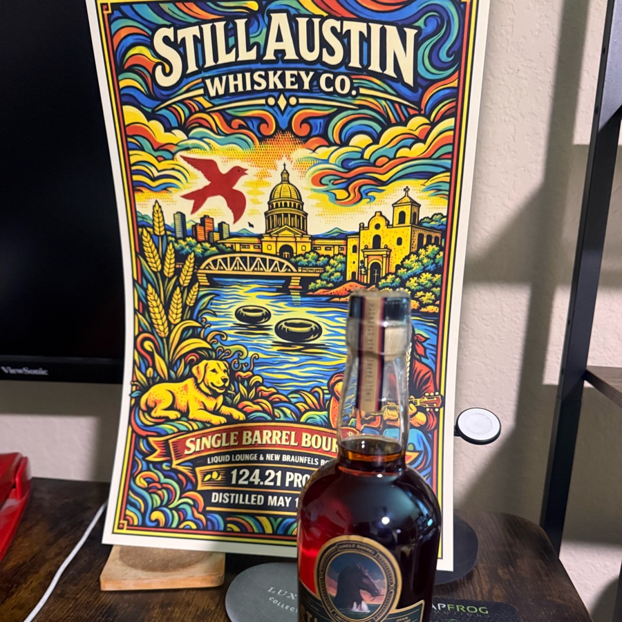 Still Austin Single Barrel Cask Strength Straight Bourbon Whiskey (Liquid Lounge X NBB) Barrel Number 20200514-3