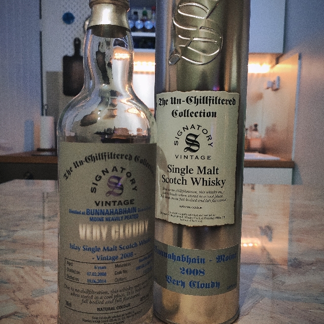 Bunnahabhain 6 Years 2008 Moine "Very Cloudy" Un-Chillfiltered - Signatory