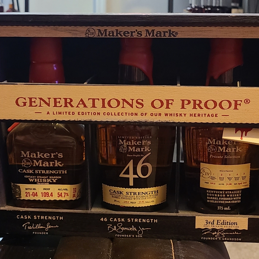 Maker's Mark Generations of Proof