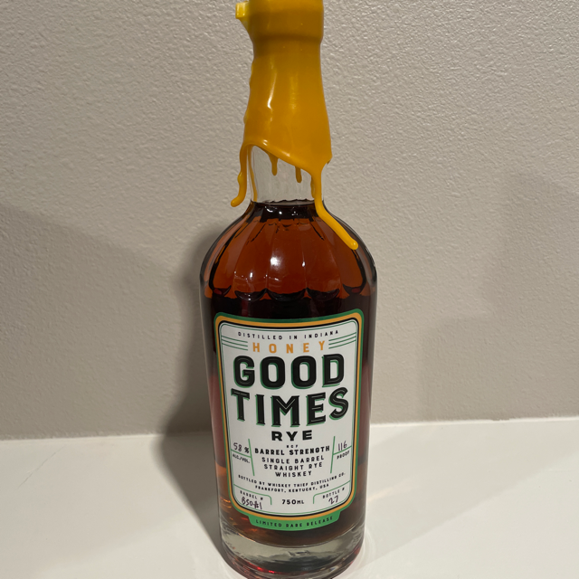 Good Times Rye Barrel Strength Honey Barrel