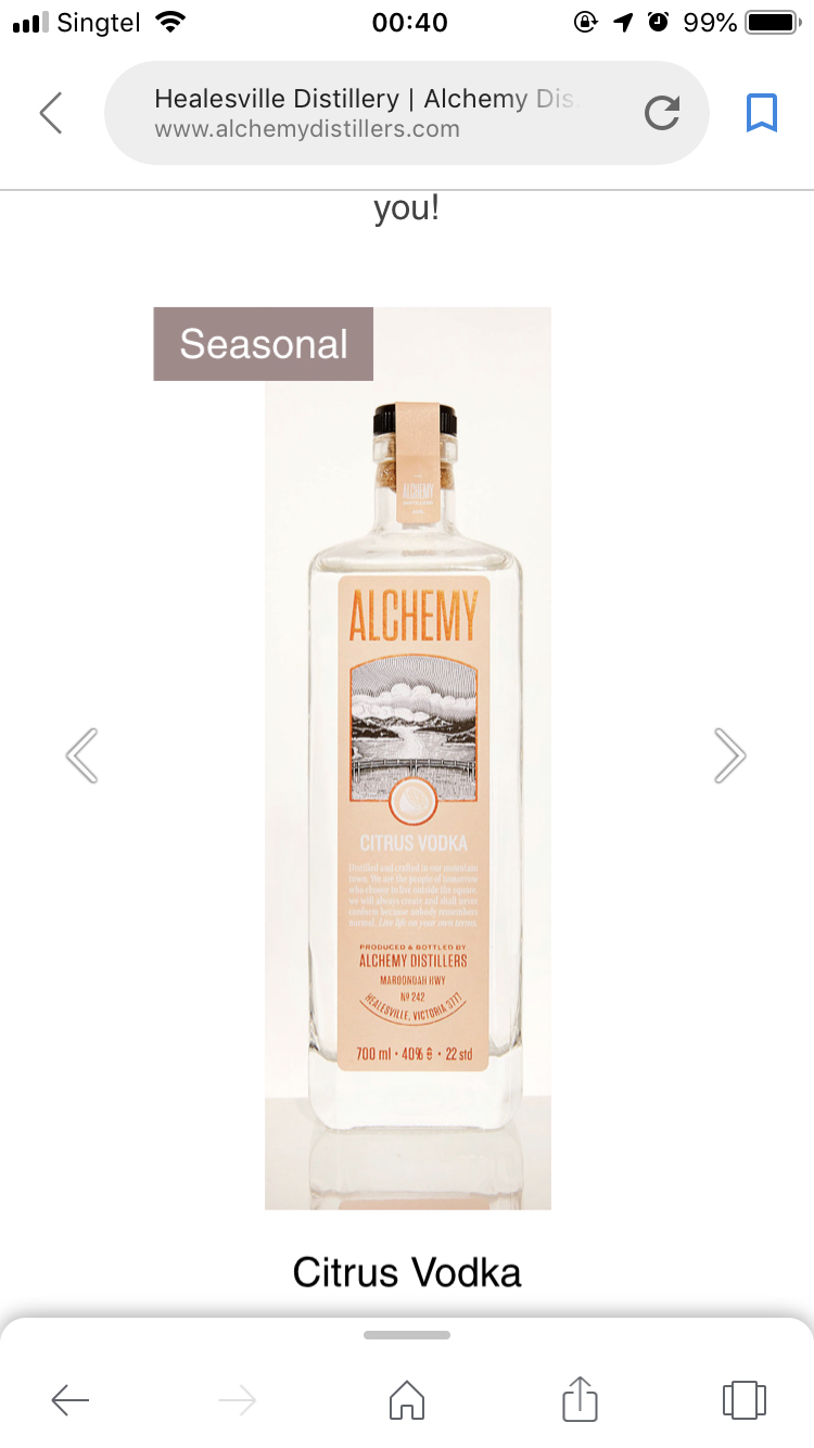 Alchemy Citrus Vodka