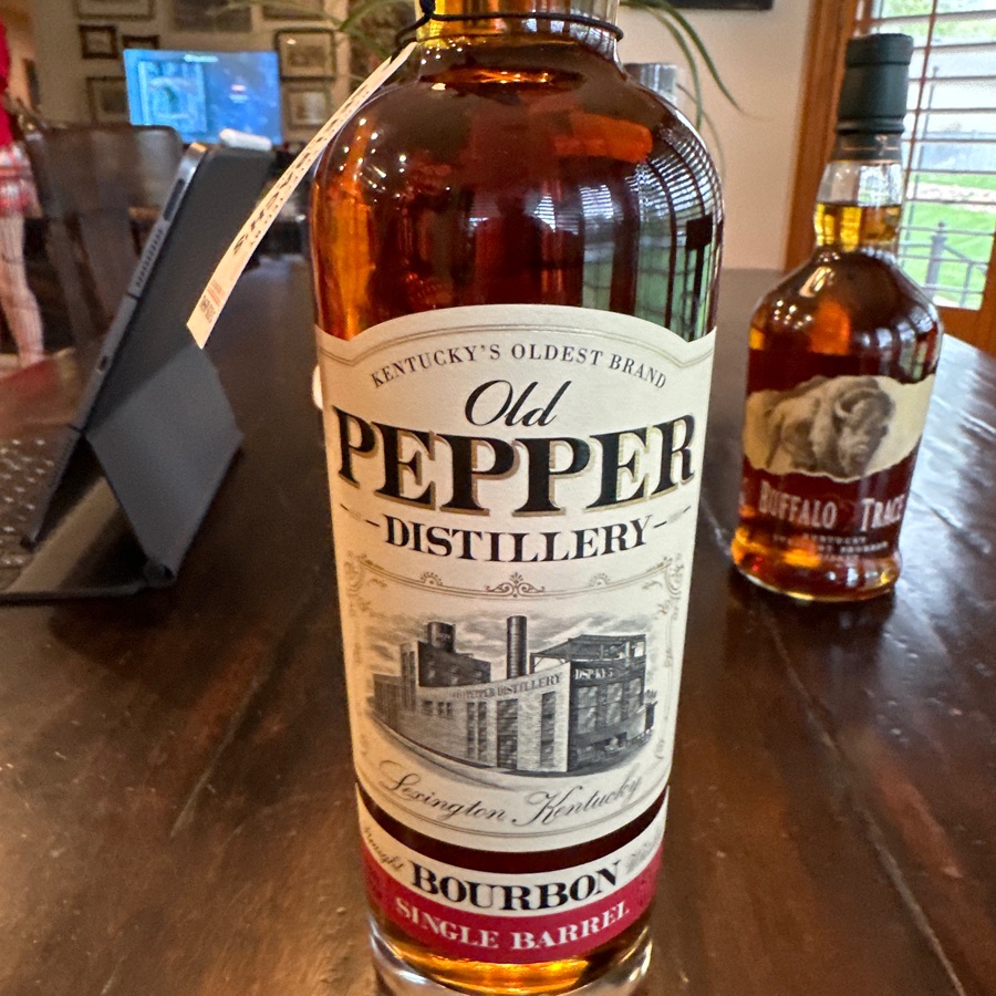 Old Pepper Single Barrel Straight Bourbon Whiskey (Barrel 19-351 Seelbach's Pick)
