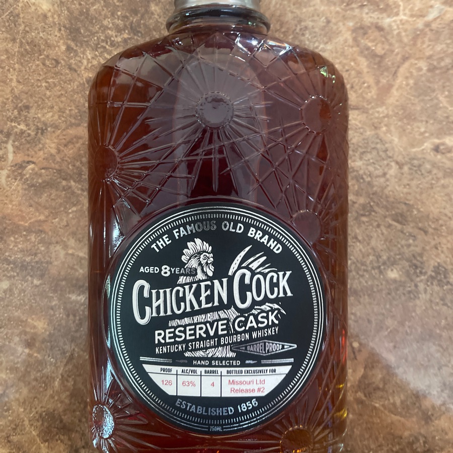 Chicken Cock 8 Year Reserve Cask Straight Bourbon Whiskey