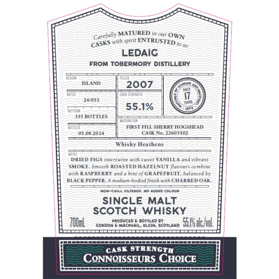 Ledaig 2007 17 Year Old Connoisseur's Choice Cask Strength (Gordon & Macphail)