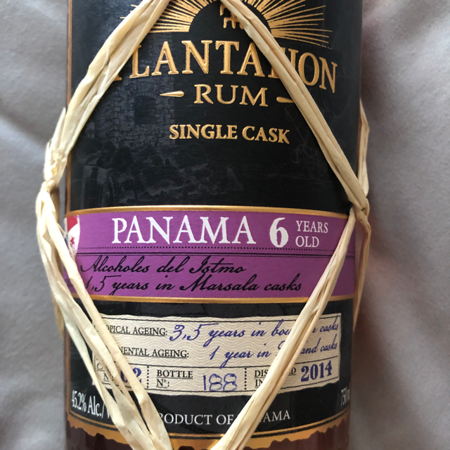 Plantation 2014 Panama single cask 6 years old Marsala Finish