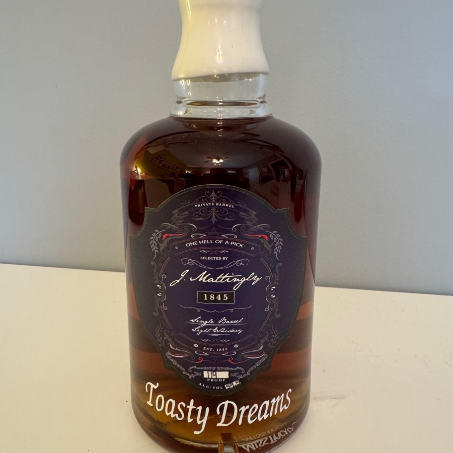 J. Mattingly 1845 Single Barrel Light Whiskey "Toasty Dreams"