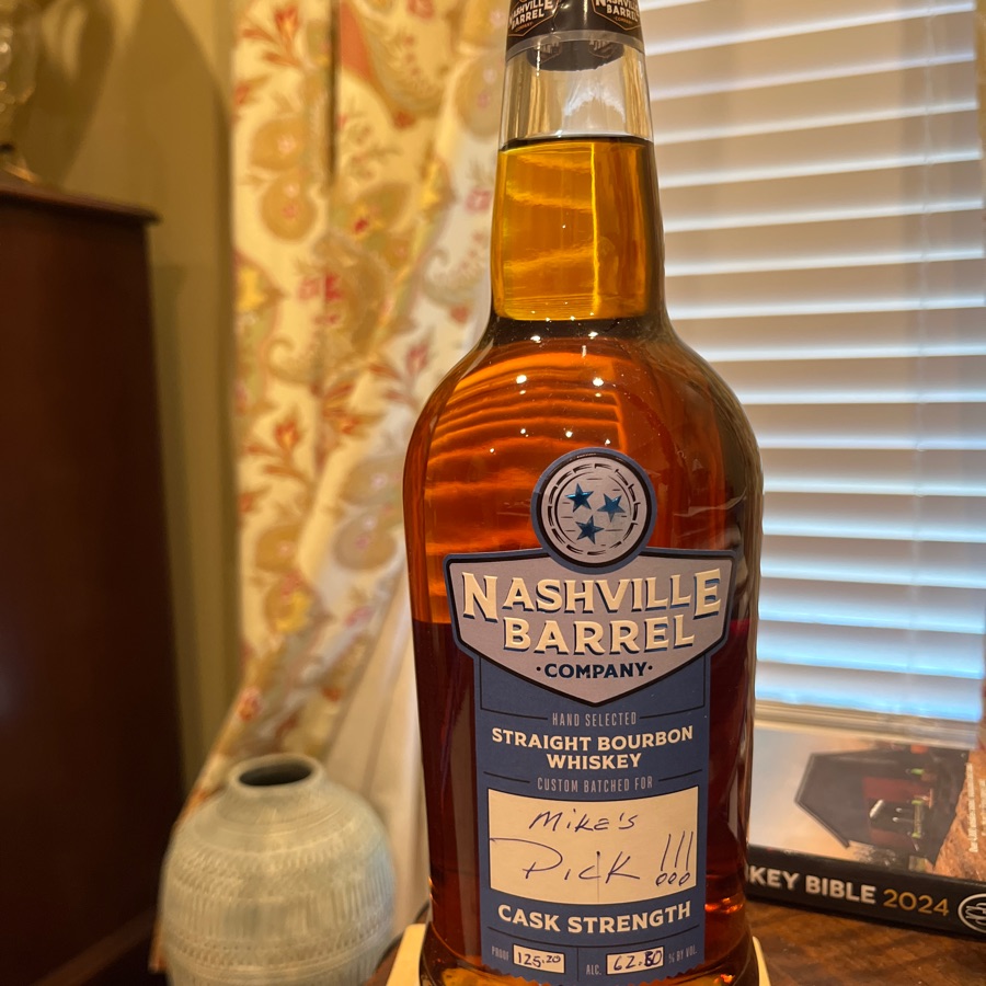 Nashville Barrell Cask Strength Custom Batch