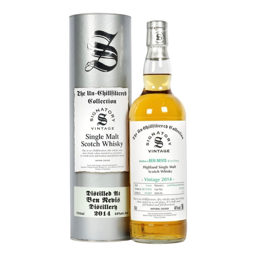 Ben Nevis Signatory Vintage 2014 Un-Chillfiltered Collection