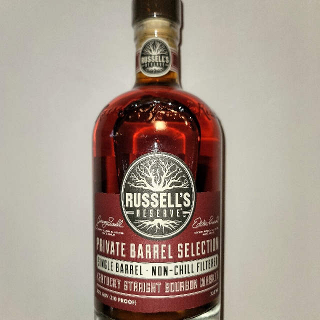 Russell's Reserve Single Barrel Bourbon Private Barrel Selection Barrel# 21-0800 (Brown Water Social Club/Cloud 9 Barrel Pick 2021)