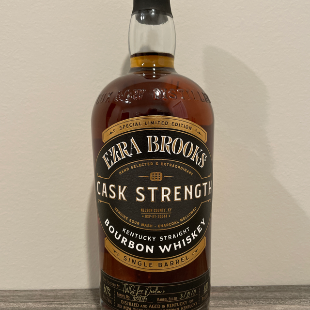 Ezra Brooks Cask Strength Single Barrel (TWS for Devlin's)