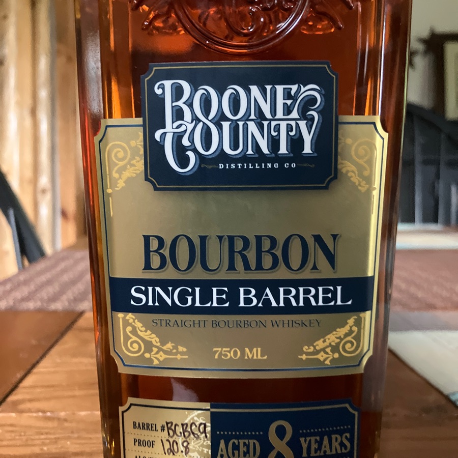 Boone County 8 Year Single Barrel Bourbon
