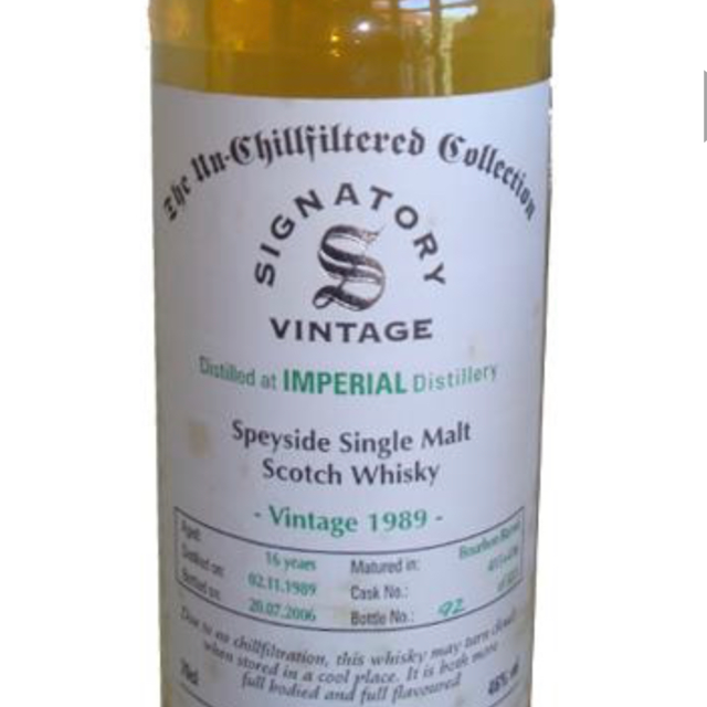 Imperial 1989 16 Years Un-Chillfiltered Collection (Signatory Vintage)