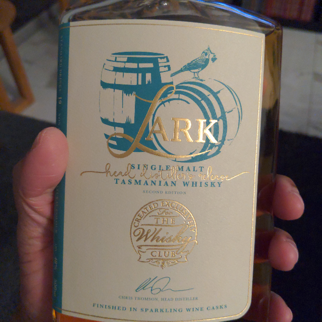 Lark Head Distiller's Release, finished in sparkling wine casks