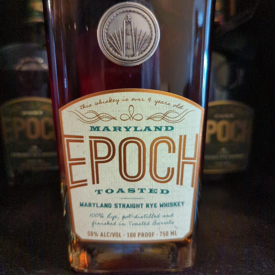 Epoch Toasted Maryland Straight Rye Whiskey