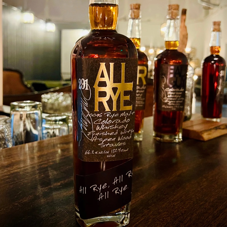 291 All Rye 100% Rye Malt Colorado Whiskey