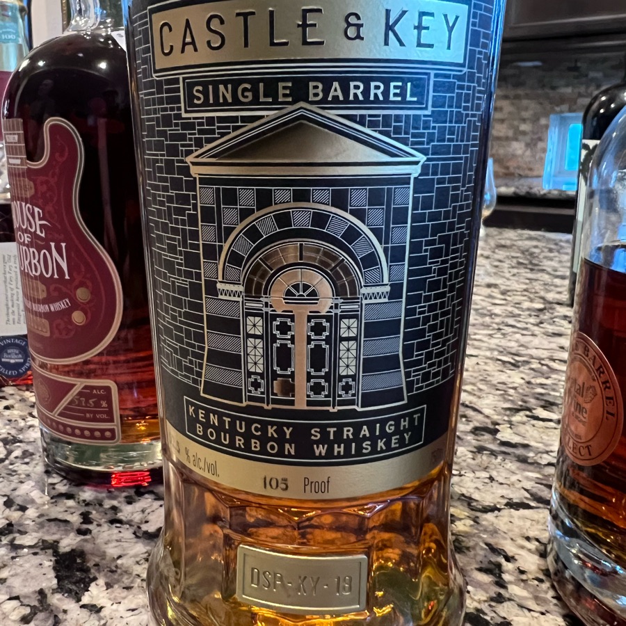 Castle & Key Single Barrel Kentucky Straight Bourbon Whiskey Barrel Strength Barrel No. 2458 Selected By: Boiler Room Released in: 2024 (DSP-KY-18)