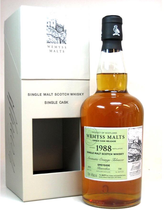 Wemyss Glenrothes Aromatic Orange Tobacco 1988
