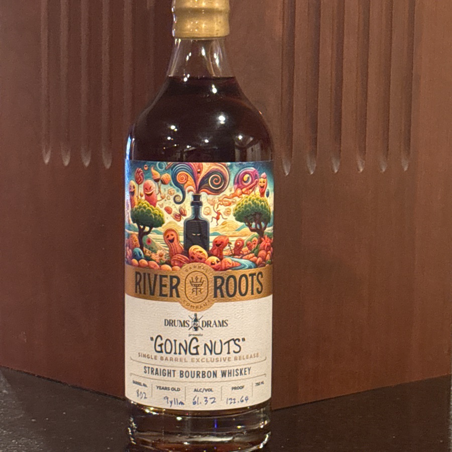 River Roots Straight Bourbon Drums & Drams "Going Nuts"