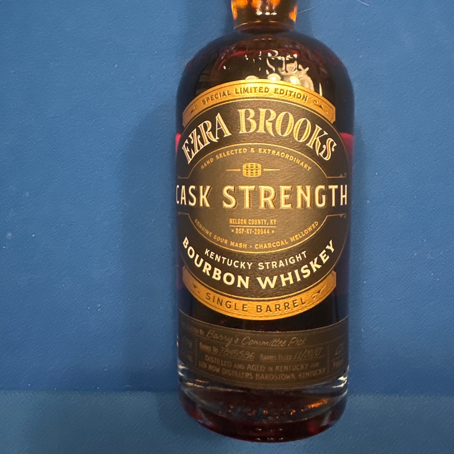 ezra brooks cask strength Barry's Committee Pick