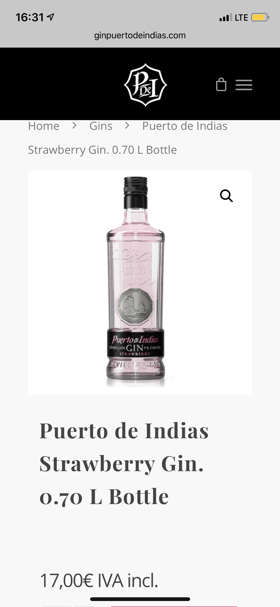 Puerto de Indias Strawberry Gin