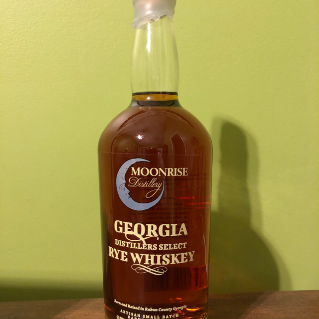 Moonrise Distillery Rye Whiskey