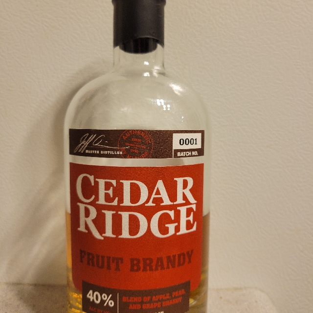 Cedar Ridge Fruit Brandy