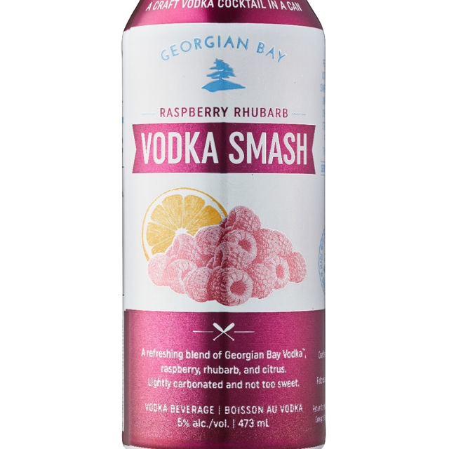 Georgian Bay Raspberry Rhubarb Vodka Smash